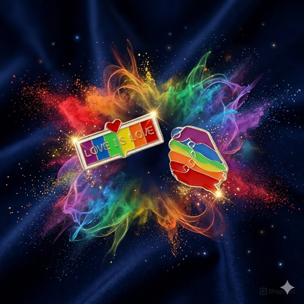 Ghim Cài Nắm Đấm Pride LGBT - Phụ Kiện Cài Áo Sức Mạnh Đoàn Kết