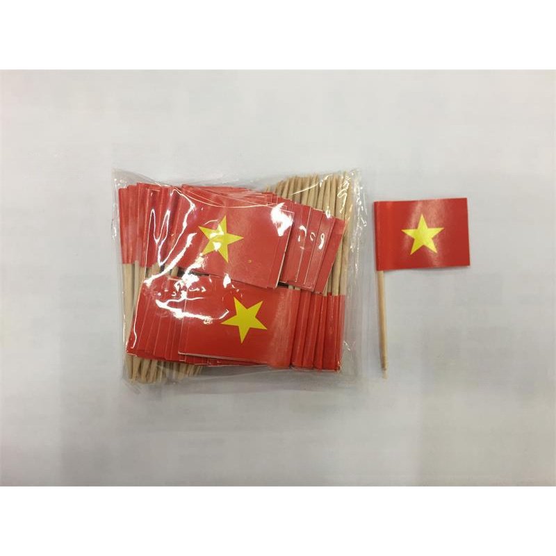 Cờ tăm cờ Việt Nam mini trang trí 2.5x3.5 cm