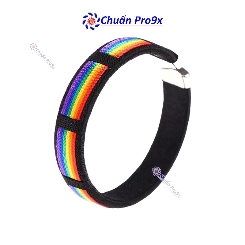 Vòng tay Lục Sắc Rainbow bản đen
