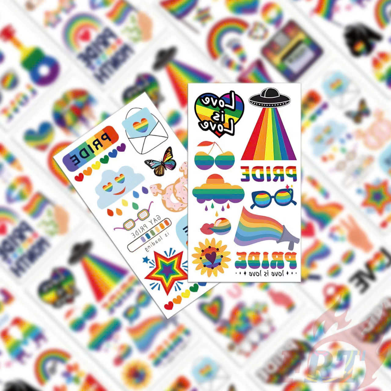 Nhãn dán hình xăm LGBT tạm thời hình xăm chống thấm nước