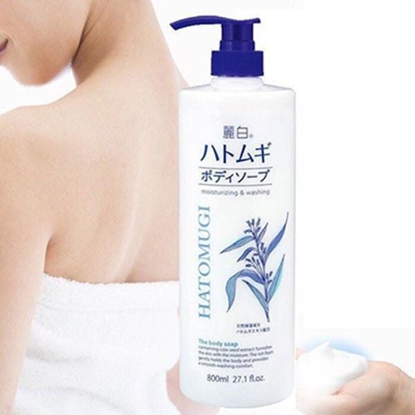 Sữa tắm Kumano Hatomugi dưỡng ẩm trắng da 800ml