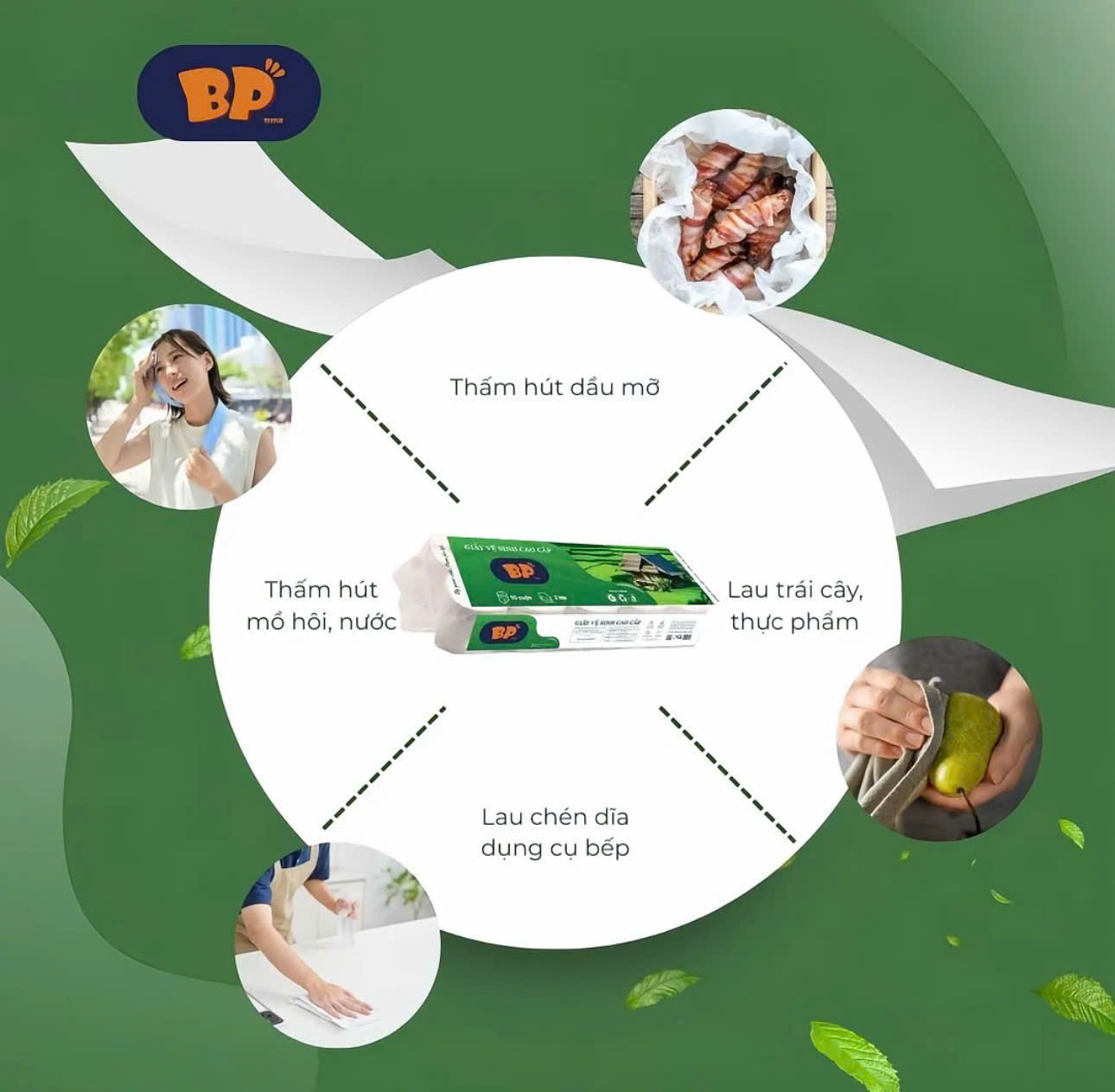 Giấy vệ sinh bịch 10 cuộn cao cấp