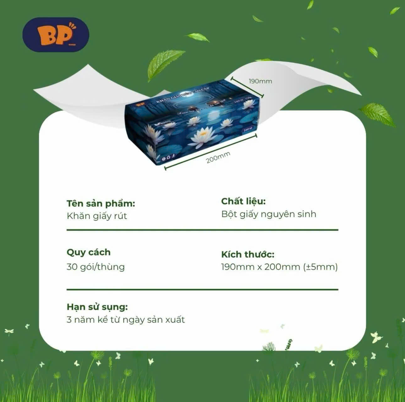 Giấy rút Hộp cao cấp