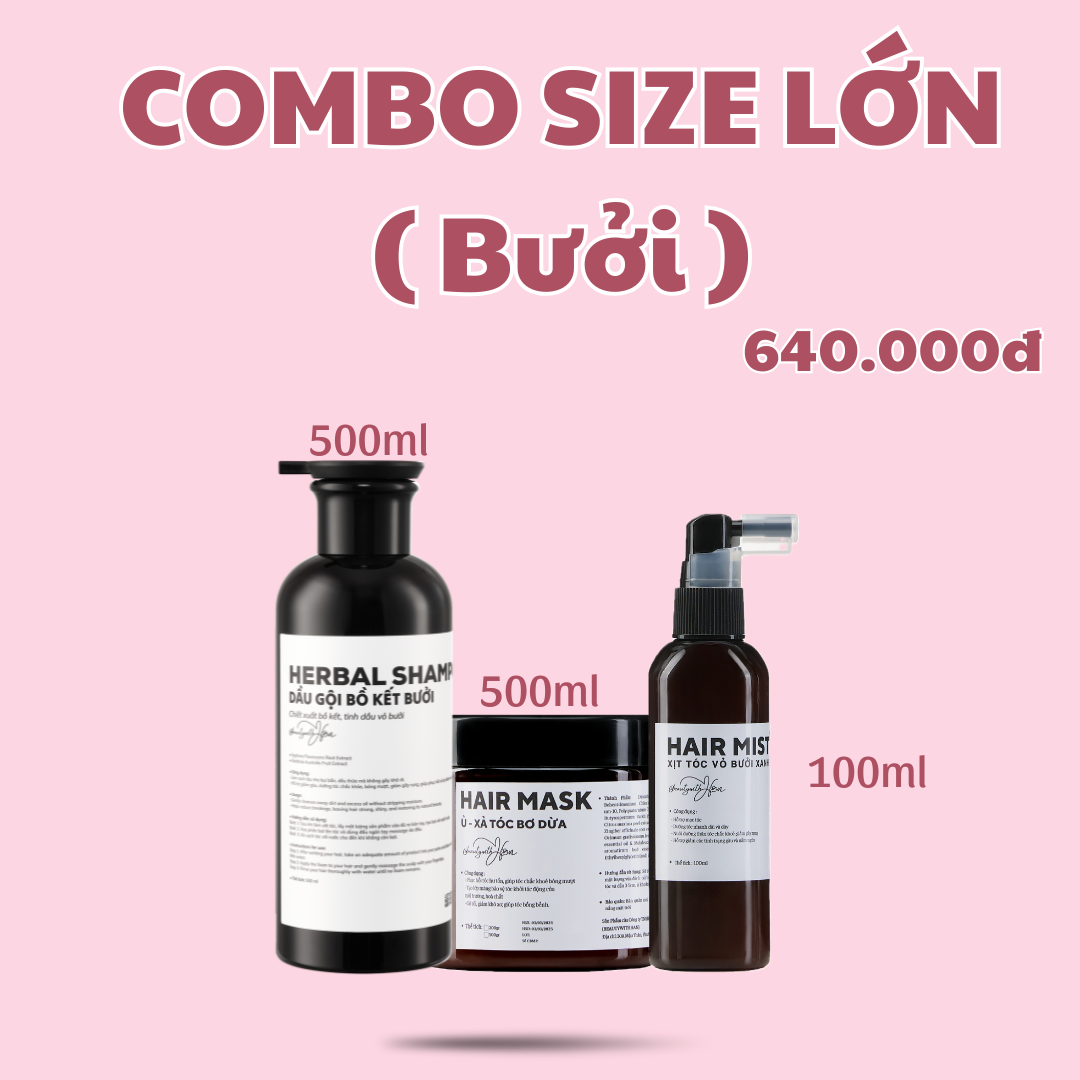 Bộ sản phẩm chăm sóc tóc @beautywithHan
