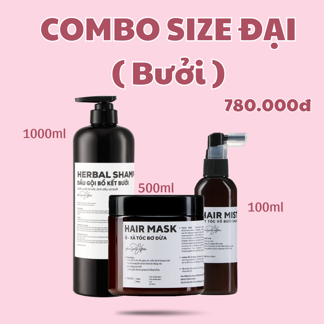 Bộ sản phẩm chăm sóc tóc @beautywithHan