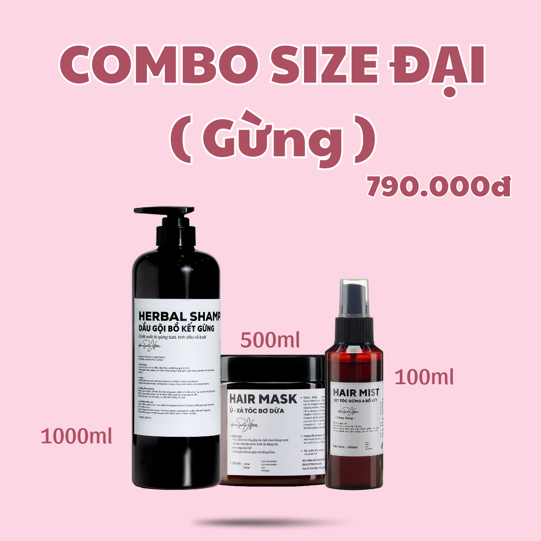 Bộ sản phẩm chăm sóc tóc @beautywithHan