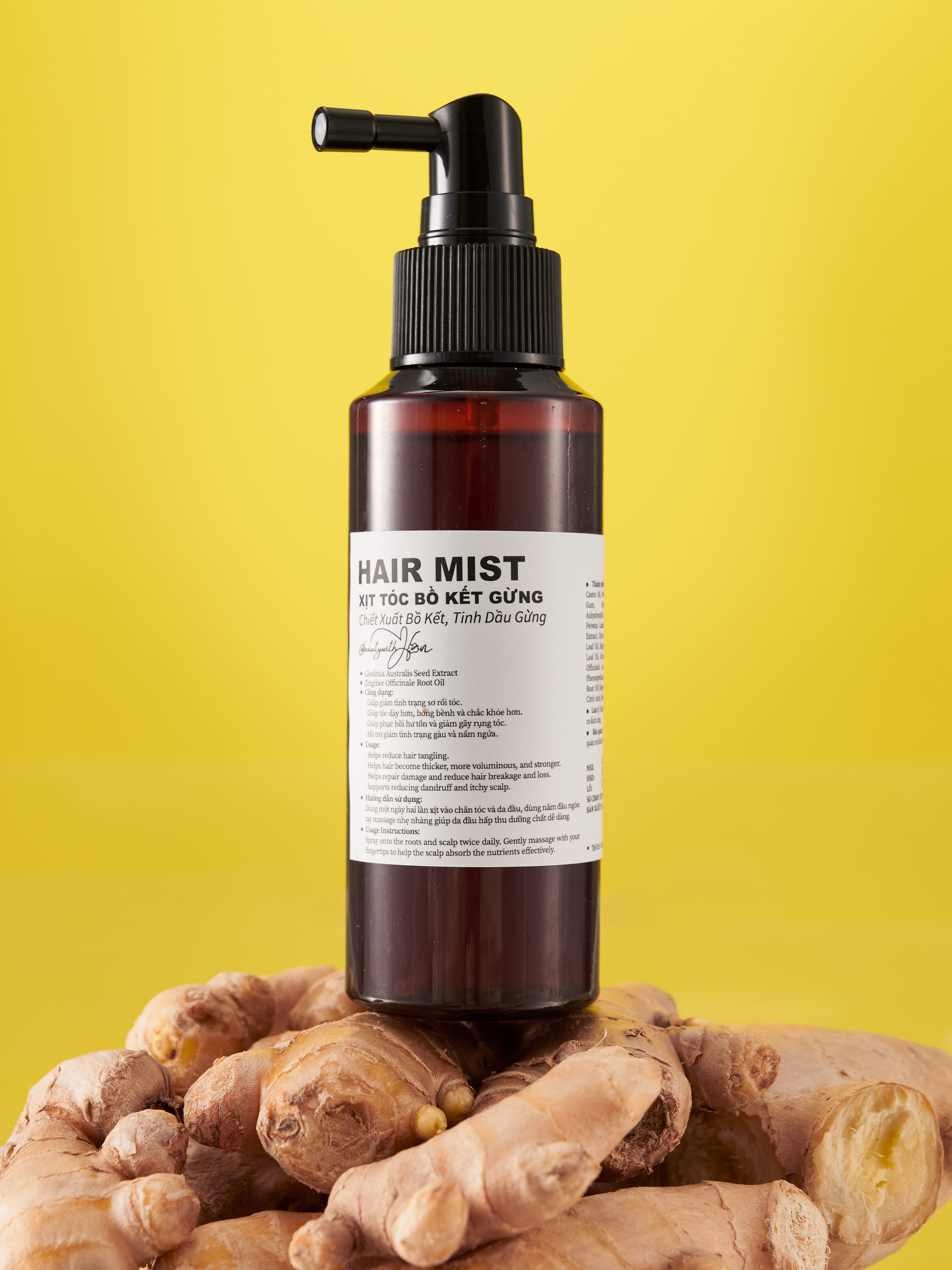 HAIR MIST - Xịt tóc Bồ Kết Gừng @beautywithHan