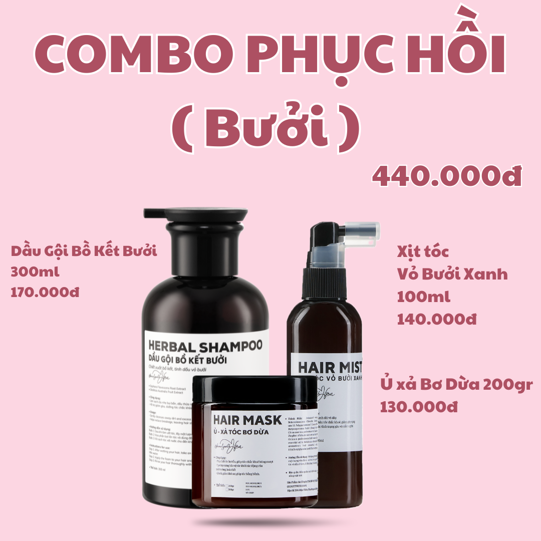 Bộ sản phẩm HỖ TRỢ chăm sóc tóc @beautywithHan