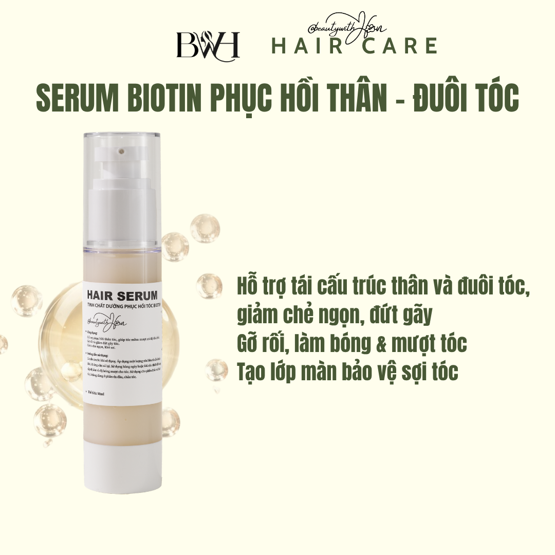 Tinh chất dưỡng phục hồi tóc Biotin @beautywithHan