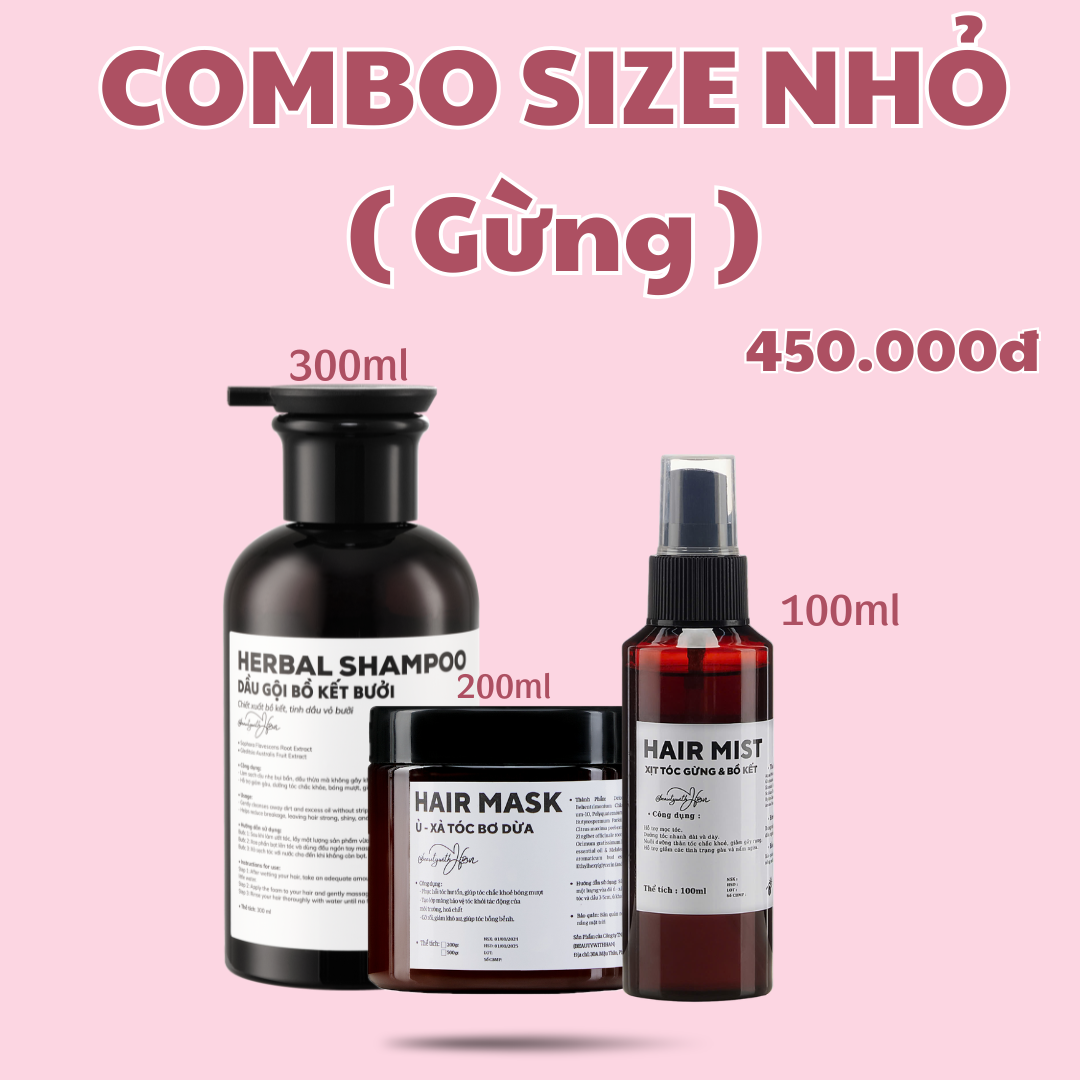 Bộ sản phẩm chăm sóc tóc @beautywithHan