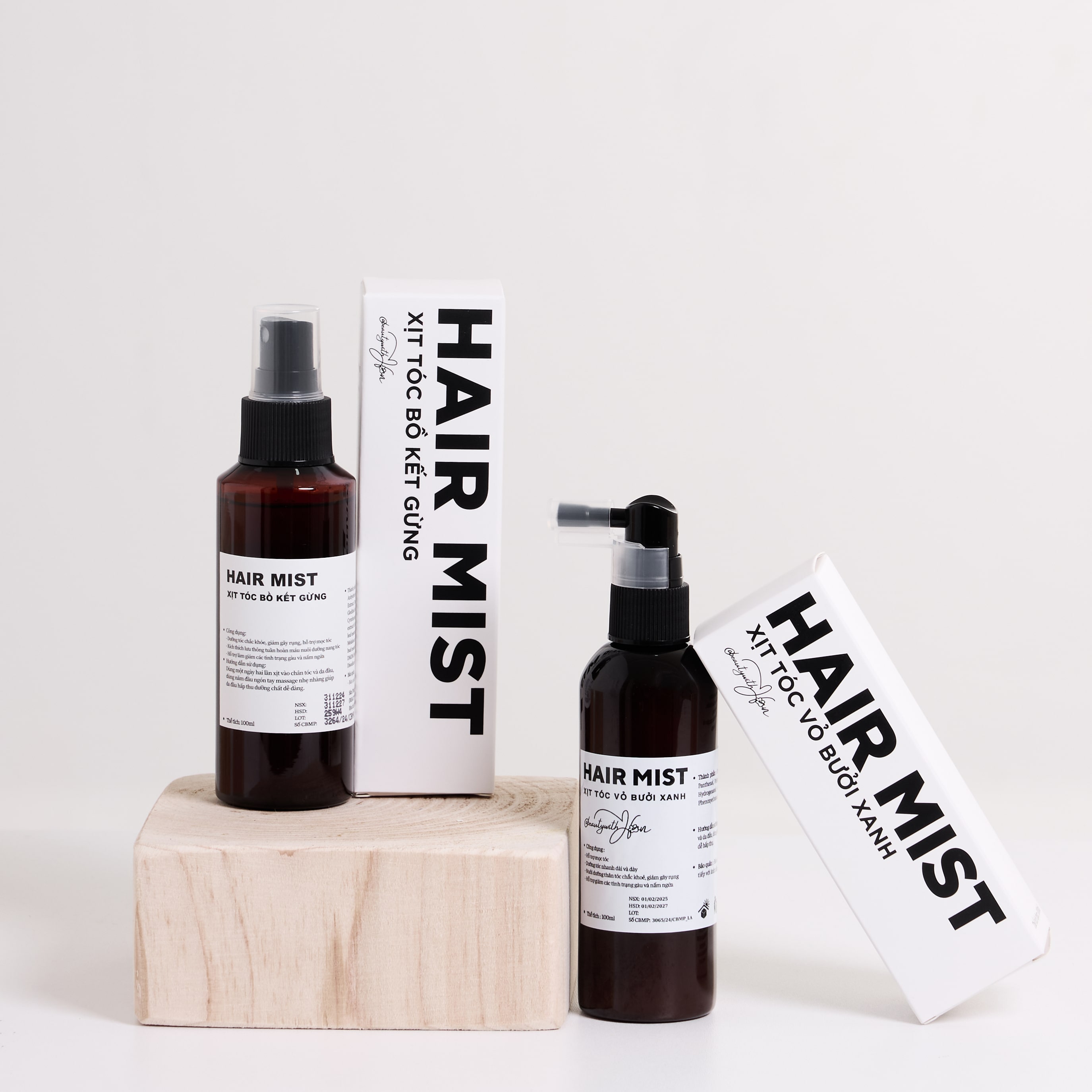 Xịt tóc Gừng Bồ Kết hỗ trợ mọc tóc giảm rụng tóc @beautywithHan