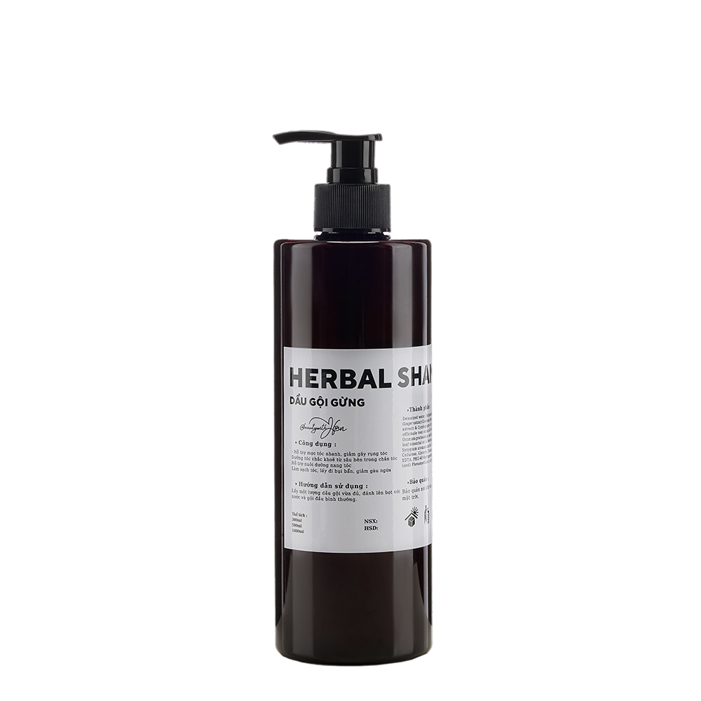 Dầu gội Gừng hỗ trợ mọc tóc nuôi dưỡng nang tóc - HERBAL SHAMPOO @beautywithHan