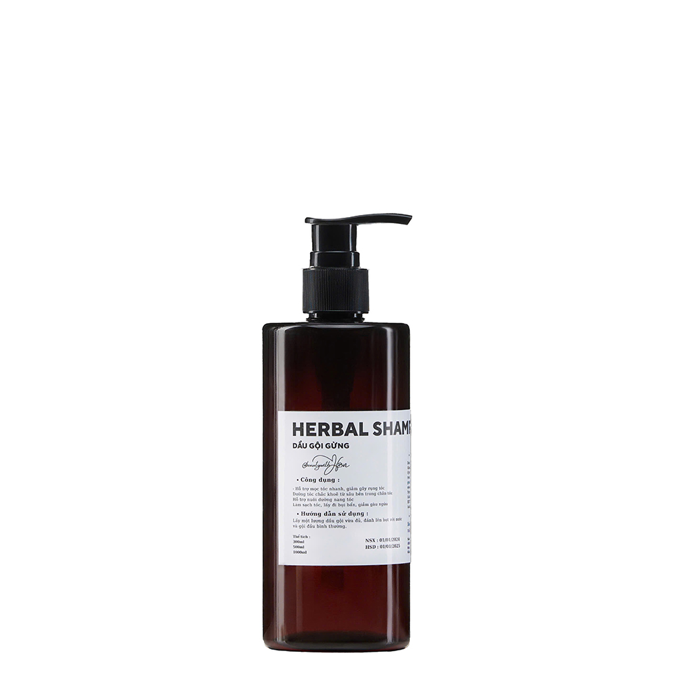 Dầu gội Gừng hỗ trợ mọc tóc nuôi dưỡng nang tóc - HERBAL SHAMPOO @beautywithHan