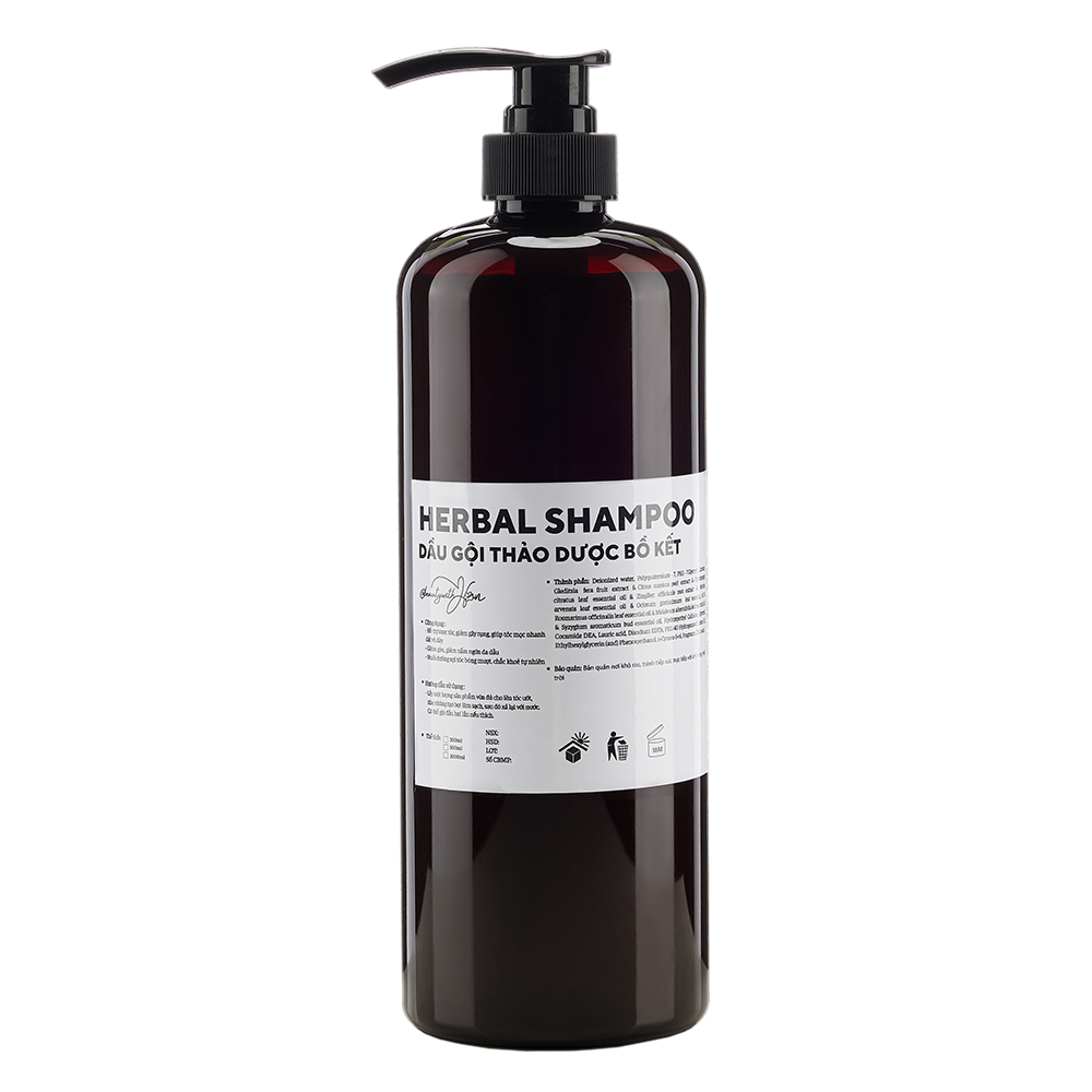 Dầu gội thảo dược Bồ Kết hỗ trợ mọc tóc giảm rụng - HERBAL SHAMPOO @beautywithHan