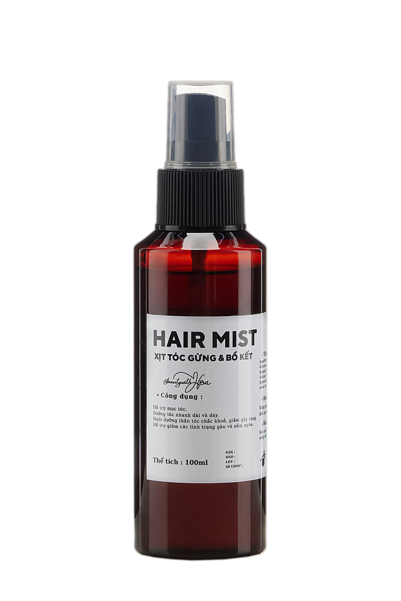 Xịt tóc Gừng Bồ Kết hỗ trợ mọc tóc giảm rụng tóc @beautywithHan