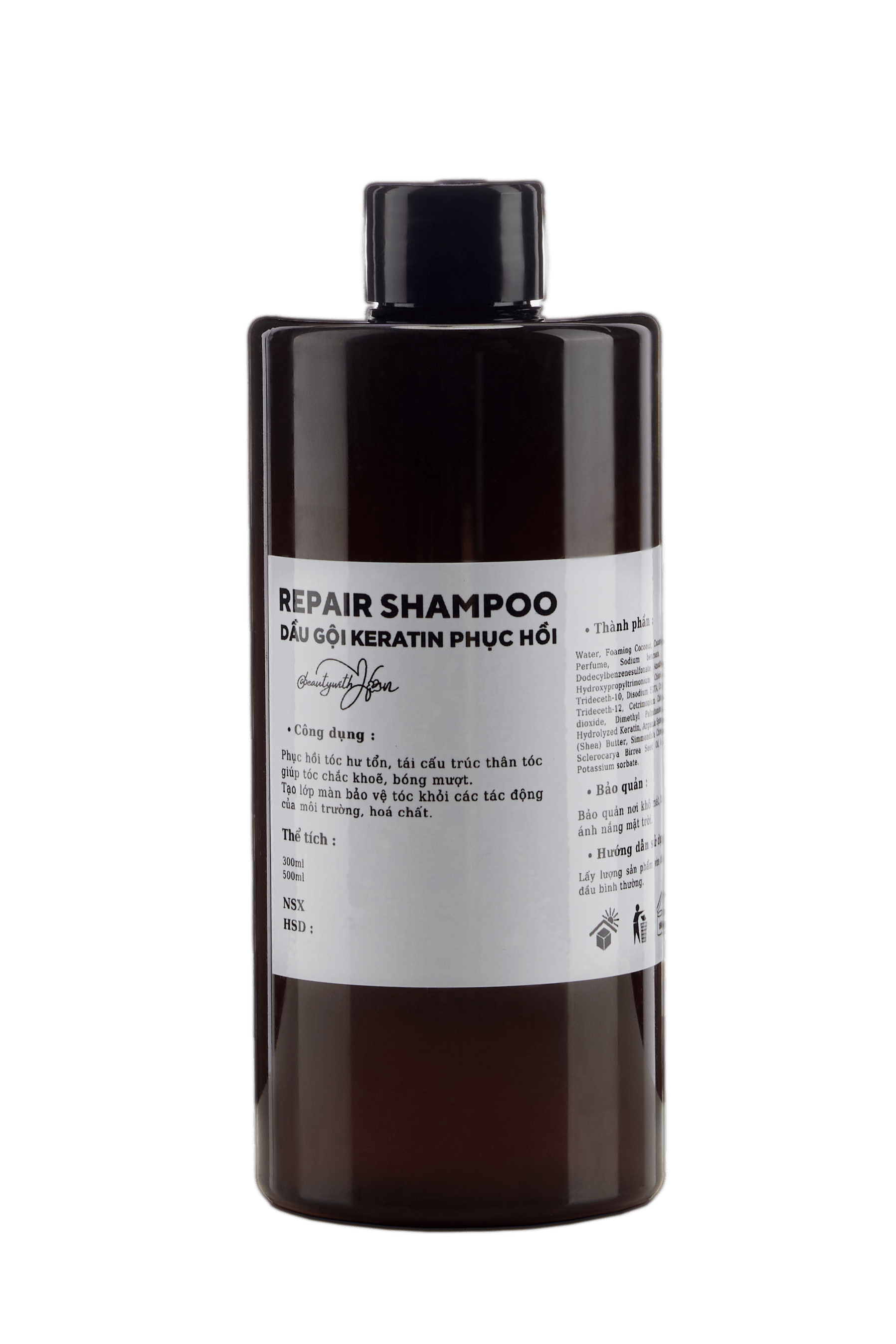 Dầu gội hỗ trợ phục hồi tóc hư tổn KERATIN x2 @beautywithHan