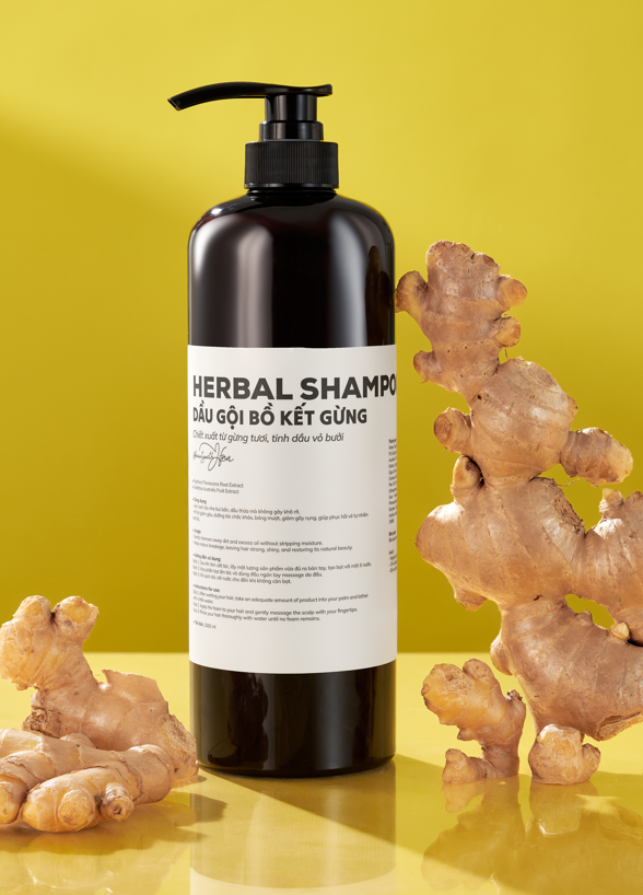 HERBAL SHAMPOO - Dầu gội Bồ Kết Gừng @beautywithHan