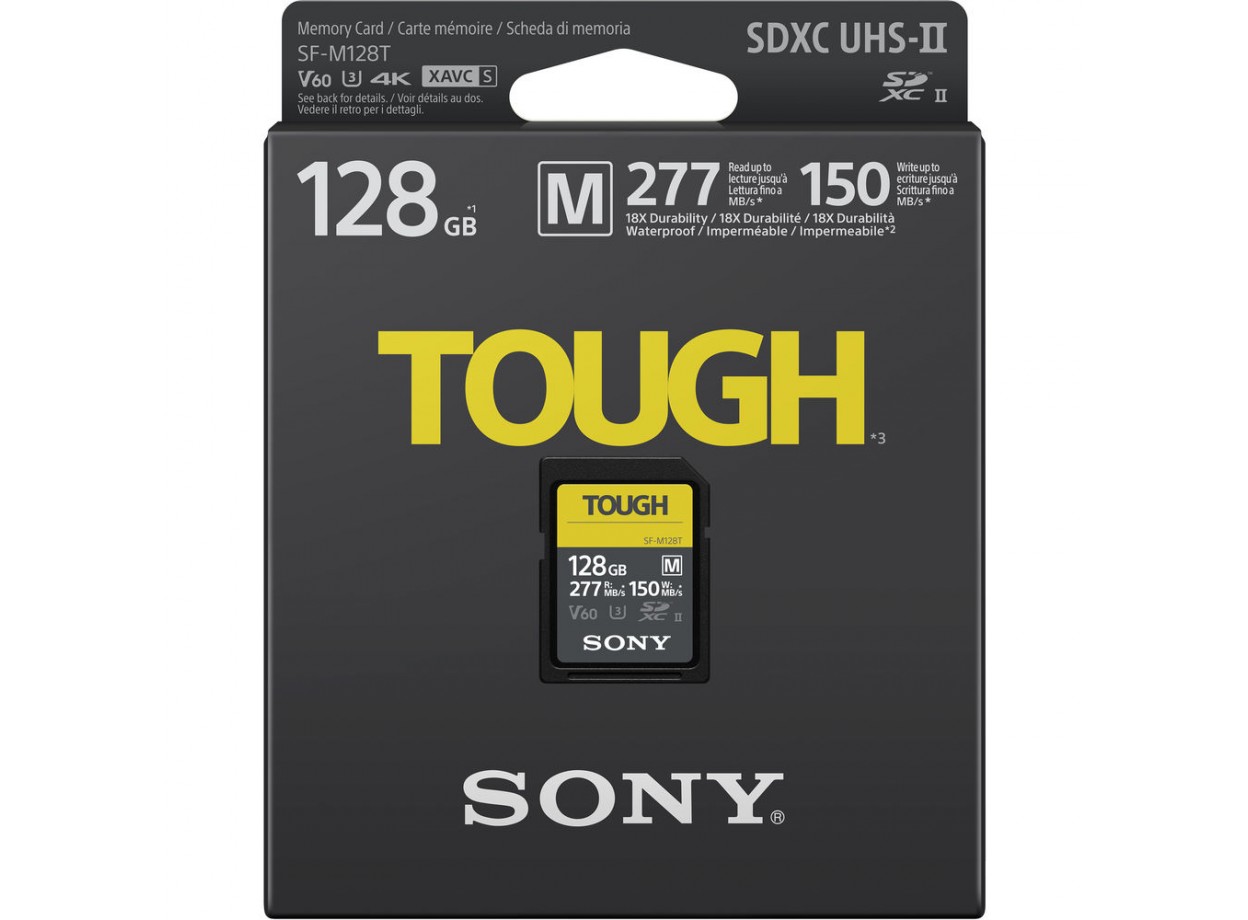 Thẻ nhớ SDXC Sony 128GB SF-M TOUGH UHS-II 277MB/s Chính Hãng