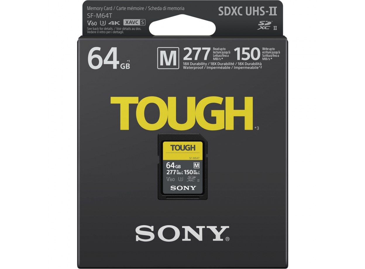 Thẻ nhớ SDXC Sony 64GB SF-M TOUGH UHS-II 277MB/s Chính Hãng