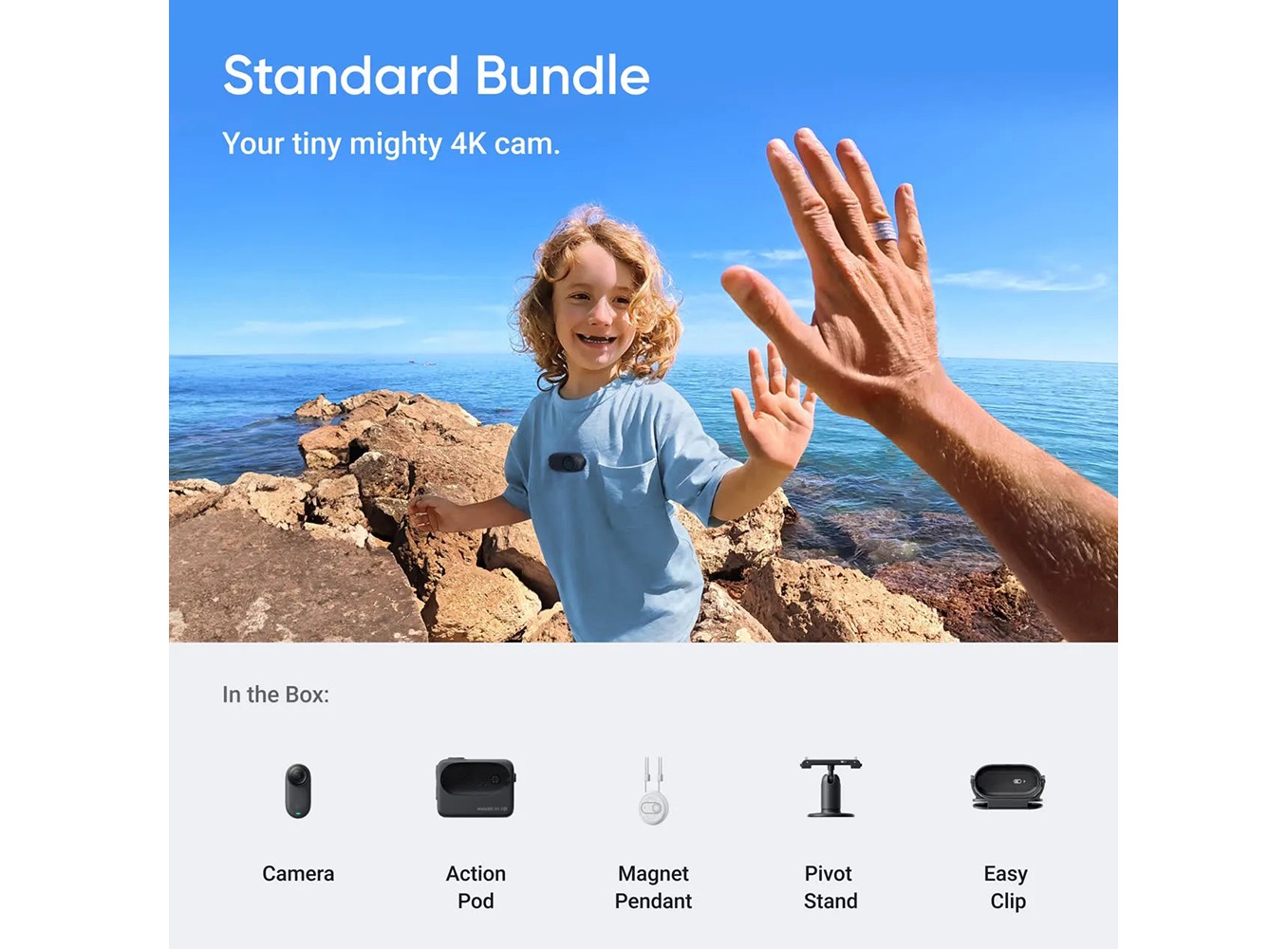 Insta360 GO 3S 128GB Standard Bundle (Chính hãng) (Black)