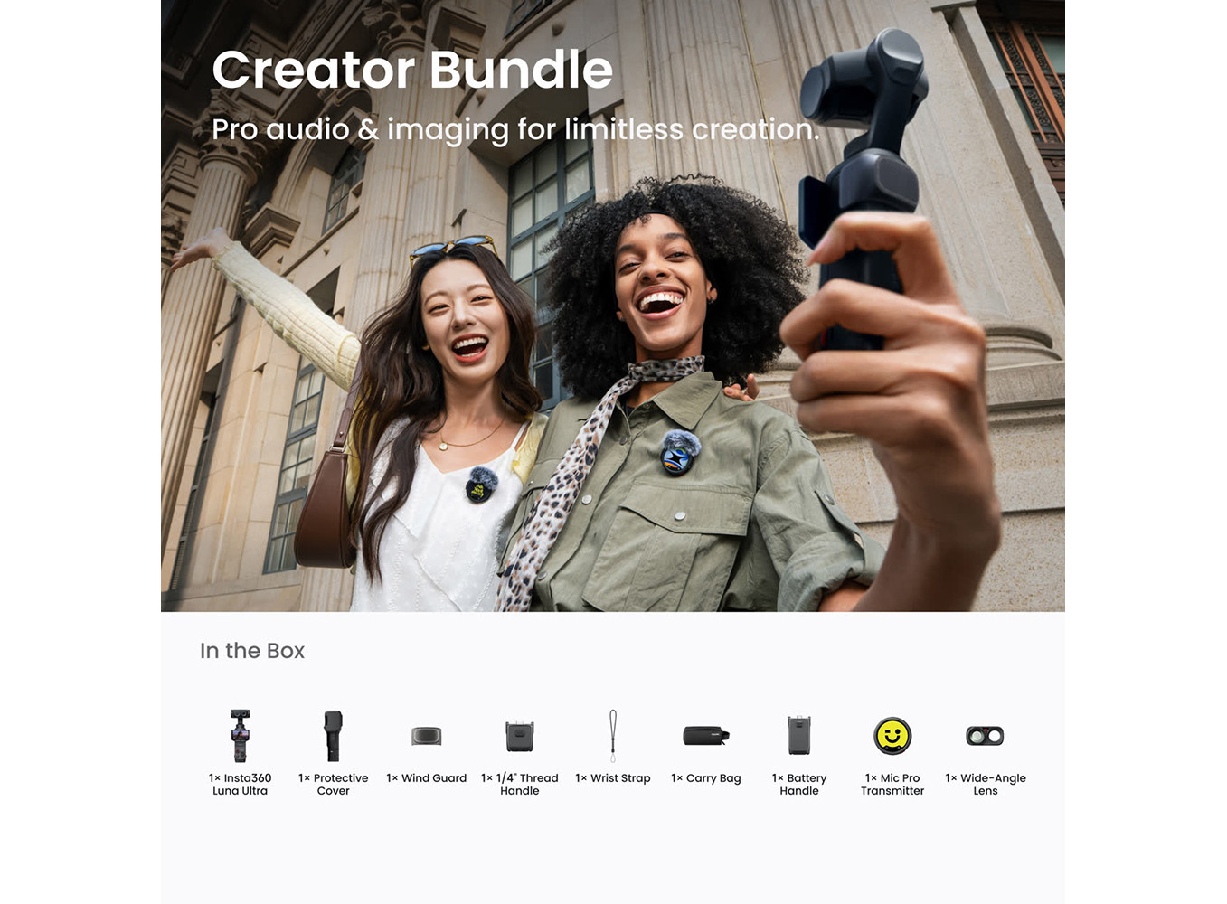Insta360 Luna Ultra Creator Bundle (Black)