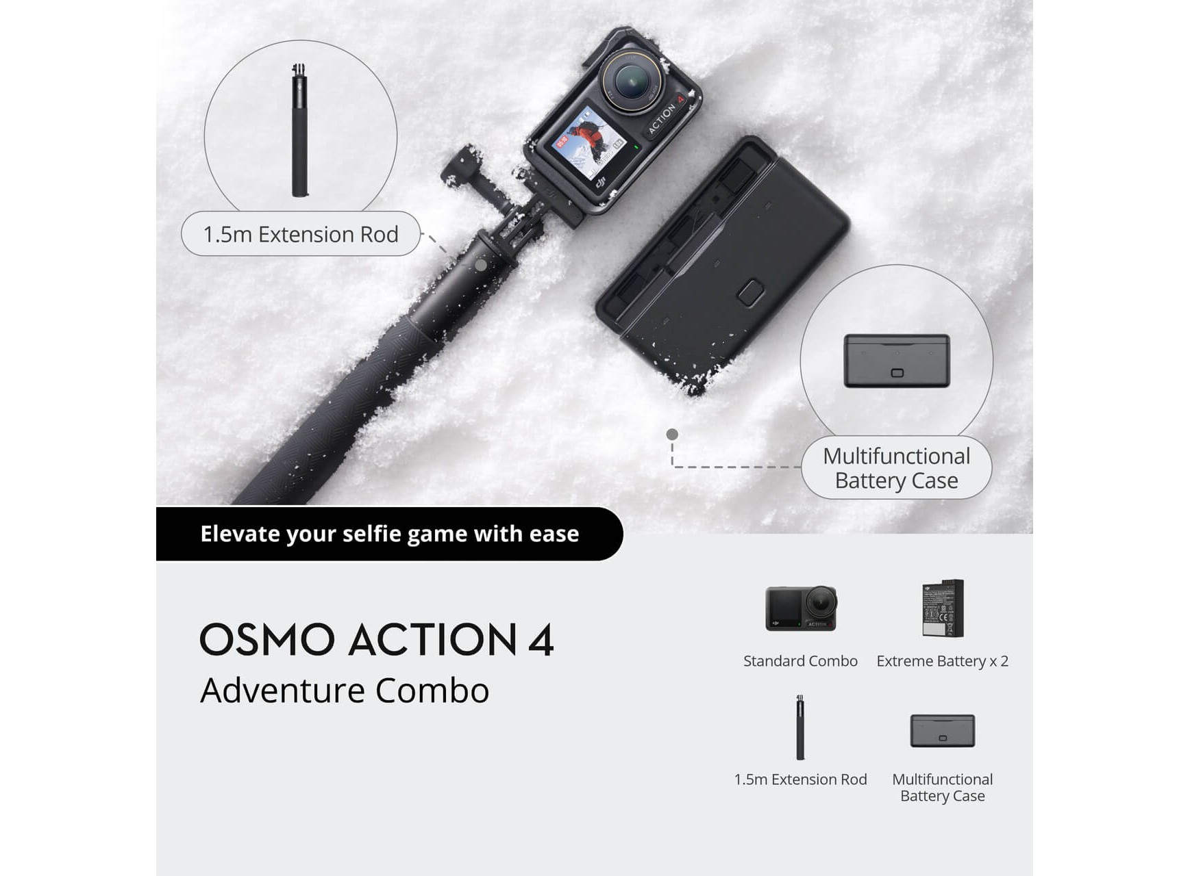 DJI Osmo Action 4 Adventure Combo (Chính hãng)