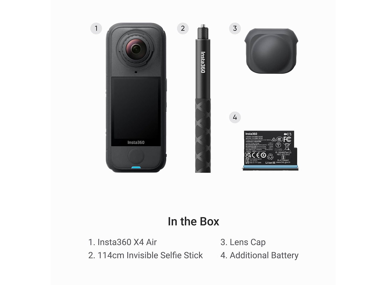 Insta360 X4 Air Starter Bundle (Chính hãng) (Black)