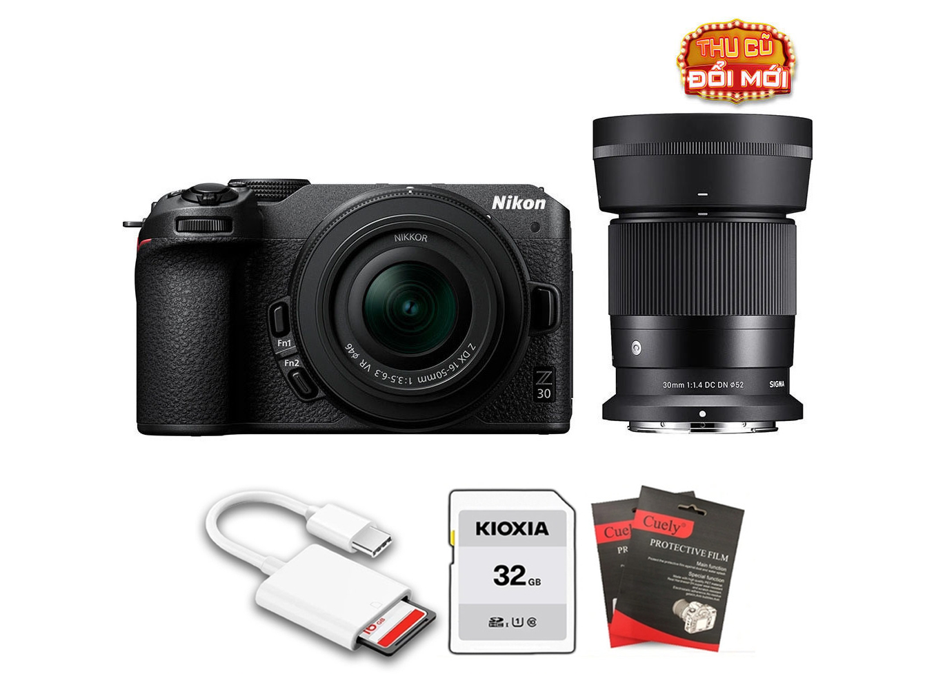 Nikon Z30 Kit 16-50mm + Sigma 30mm f/1.4 (Chính hãng VIC)