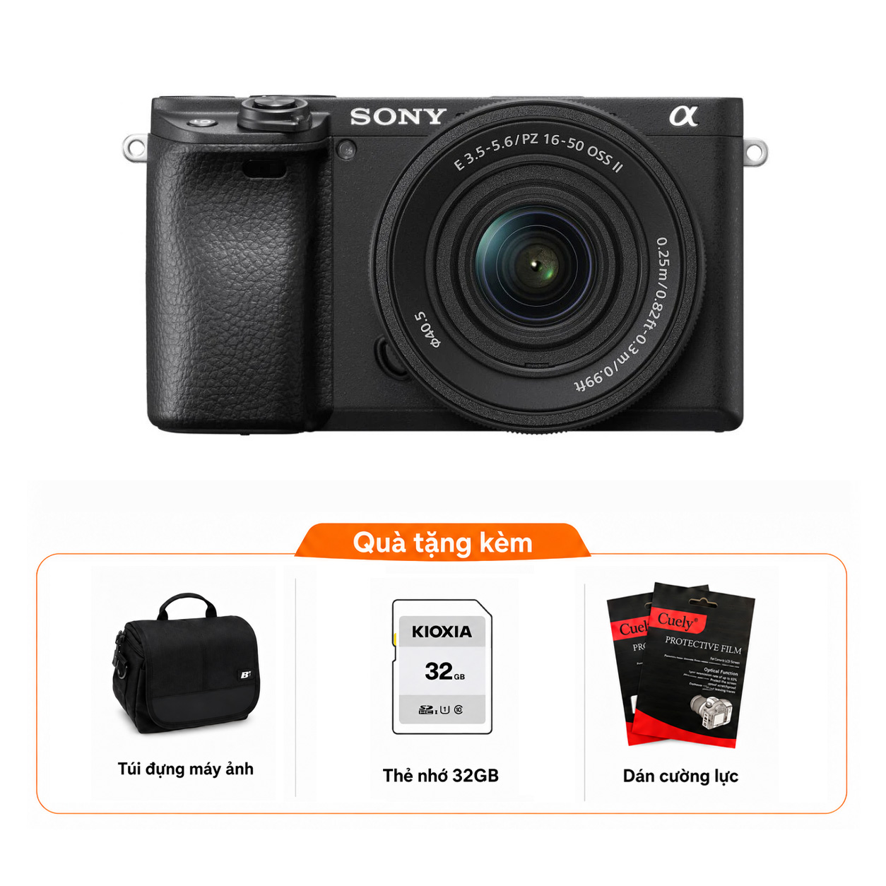 Sony a6400 + Kèm Kit Lens 16-50mm II (Chính hãng)