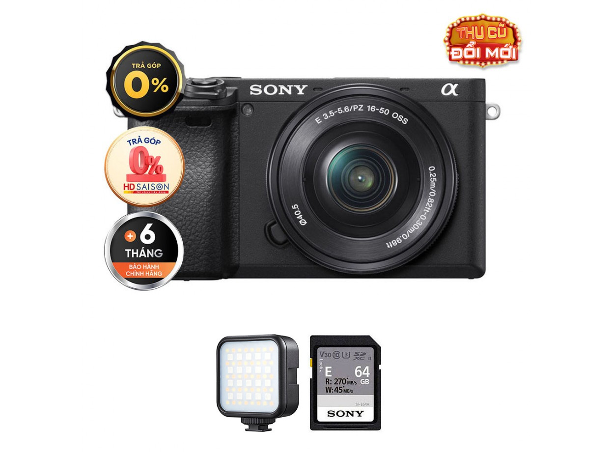 Sony a6400 +  Kèm Kit Lens 16-50mm II (Chính hãng)