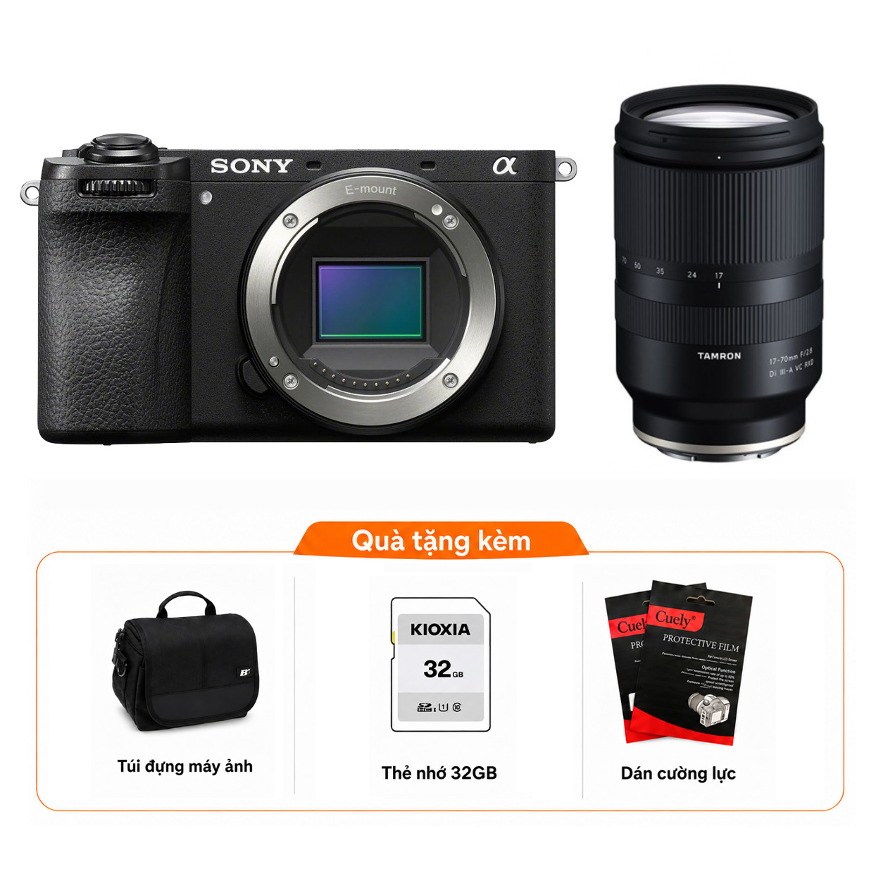 Sony A6700 + Kèm Lens Tamron 17-70mm f/2.8 III (Chính hãng)