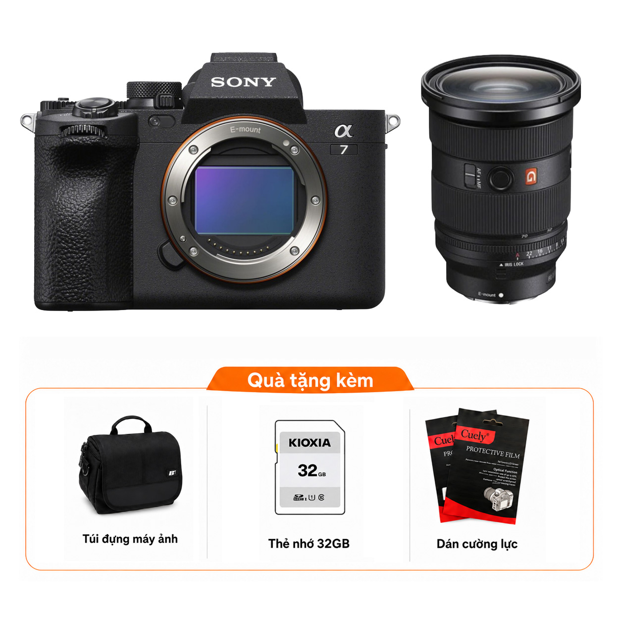 Sony A7 IV + Kèm Lens Sony FE 24-70mm f/2.8 GM II (Chính hãng)