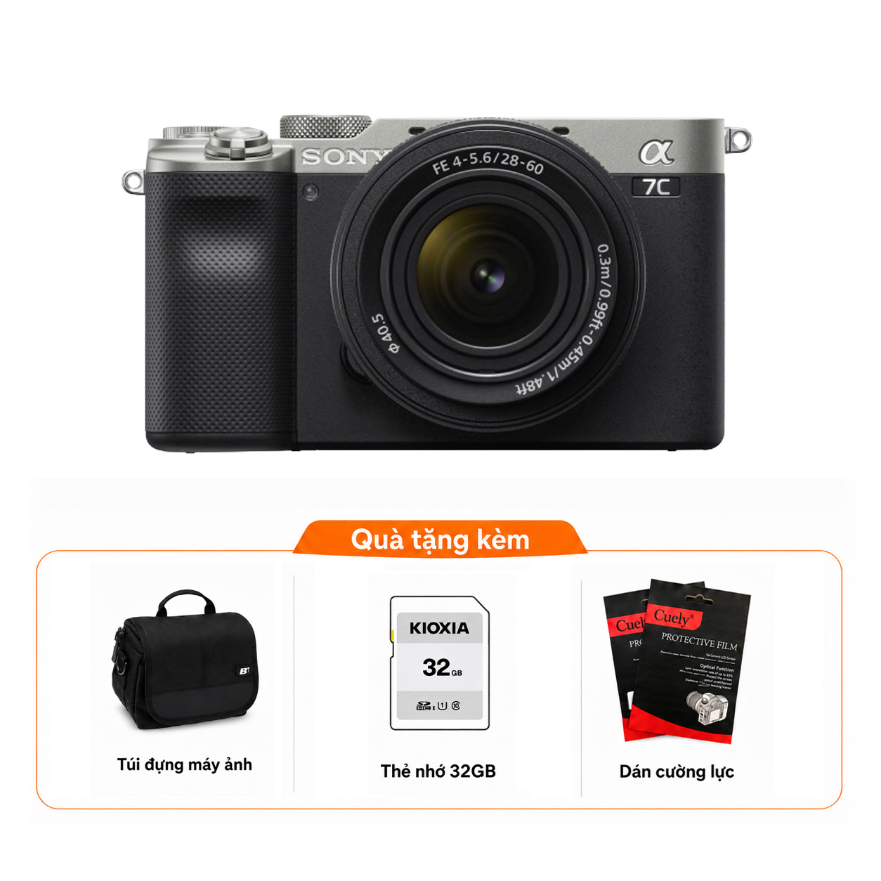 Sony A7C + Kèm Kit Lens 28-60mm (Chính hãng)