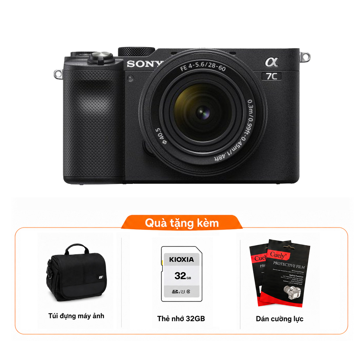 Sony A7C + Kèm Kit Lens 28-60mm (Chính hãng)