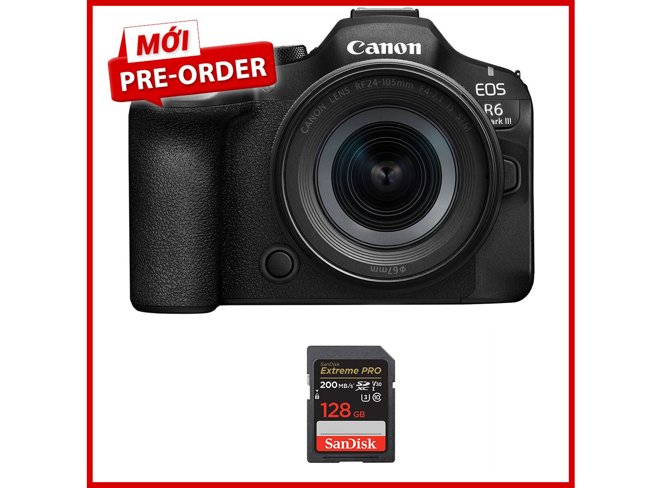 Canon EOS R6 Mark III (Chính hãng) – Kit RF 24-105mm f/4-7.1
