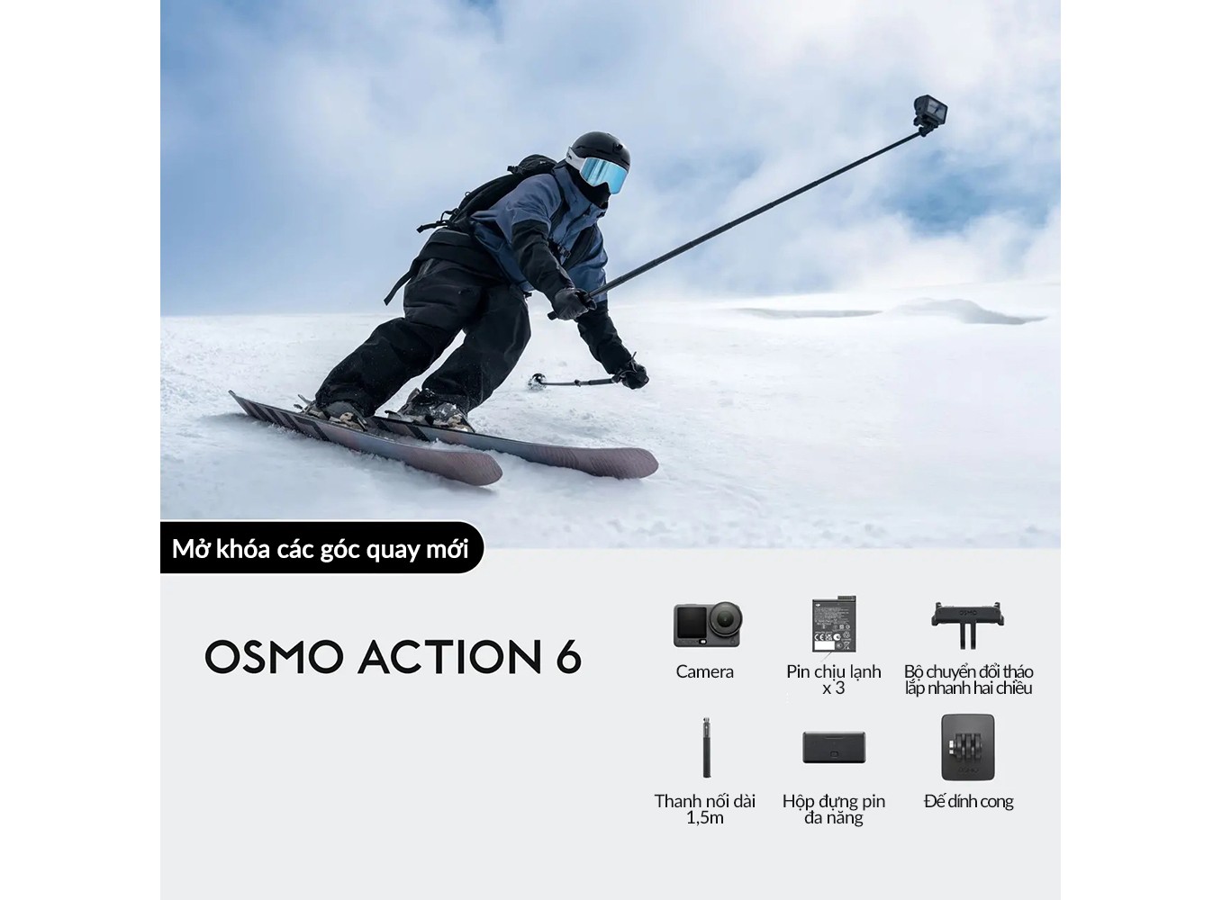 DJI Osmo Action 6 Adventure Combo (Chính hãng)