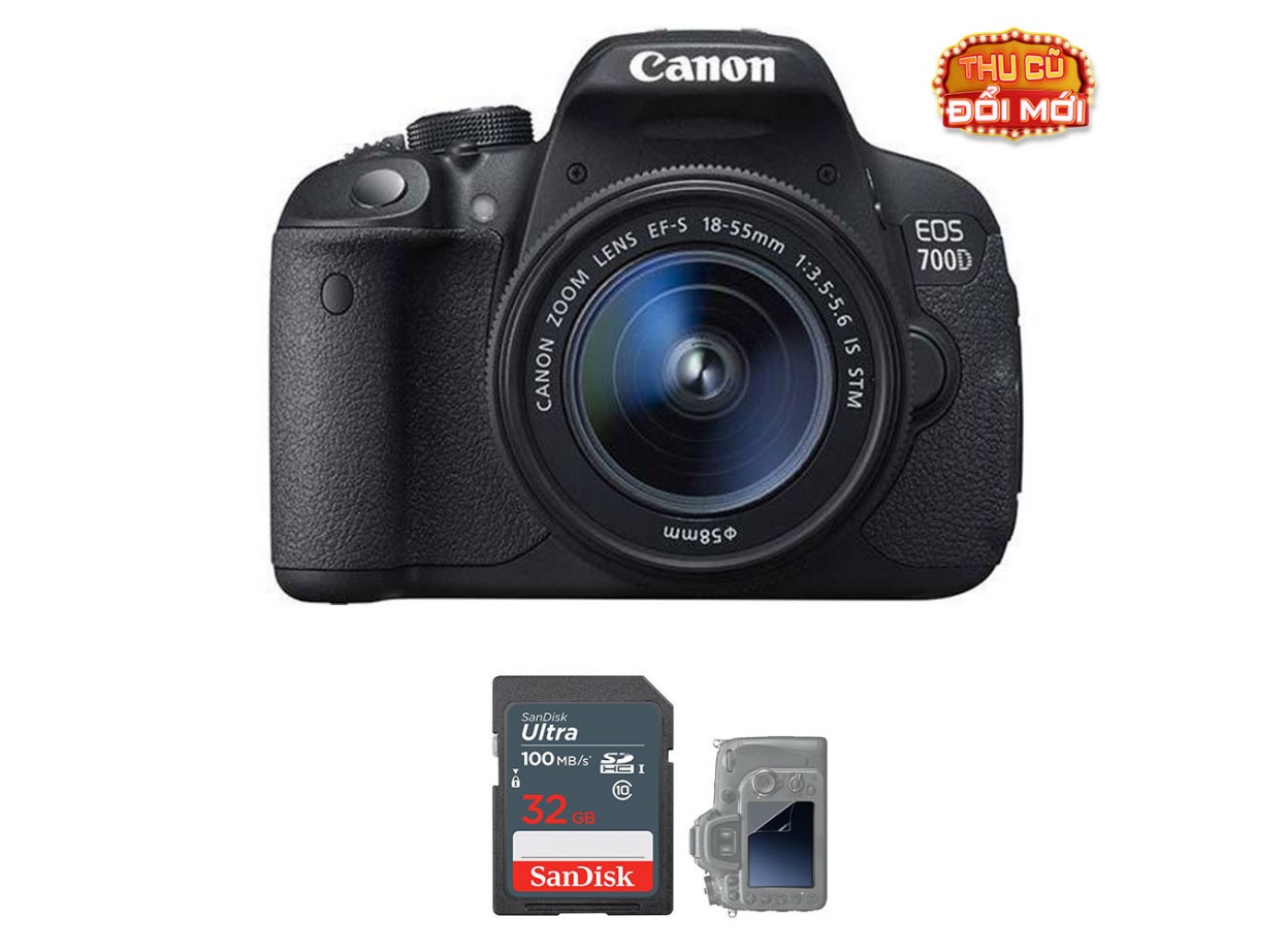 Canon EOS 700D + Kit 18-55mm STM – Máy Ảnh Cũ Đẹp 99% Giá Tốt