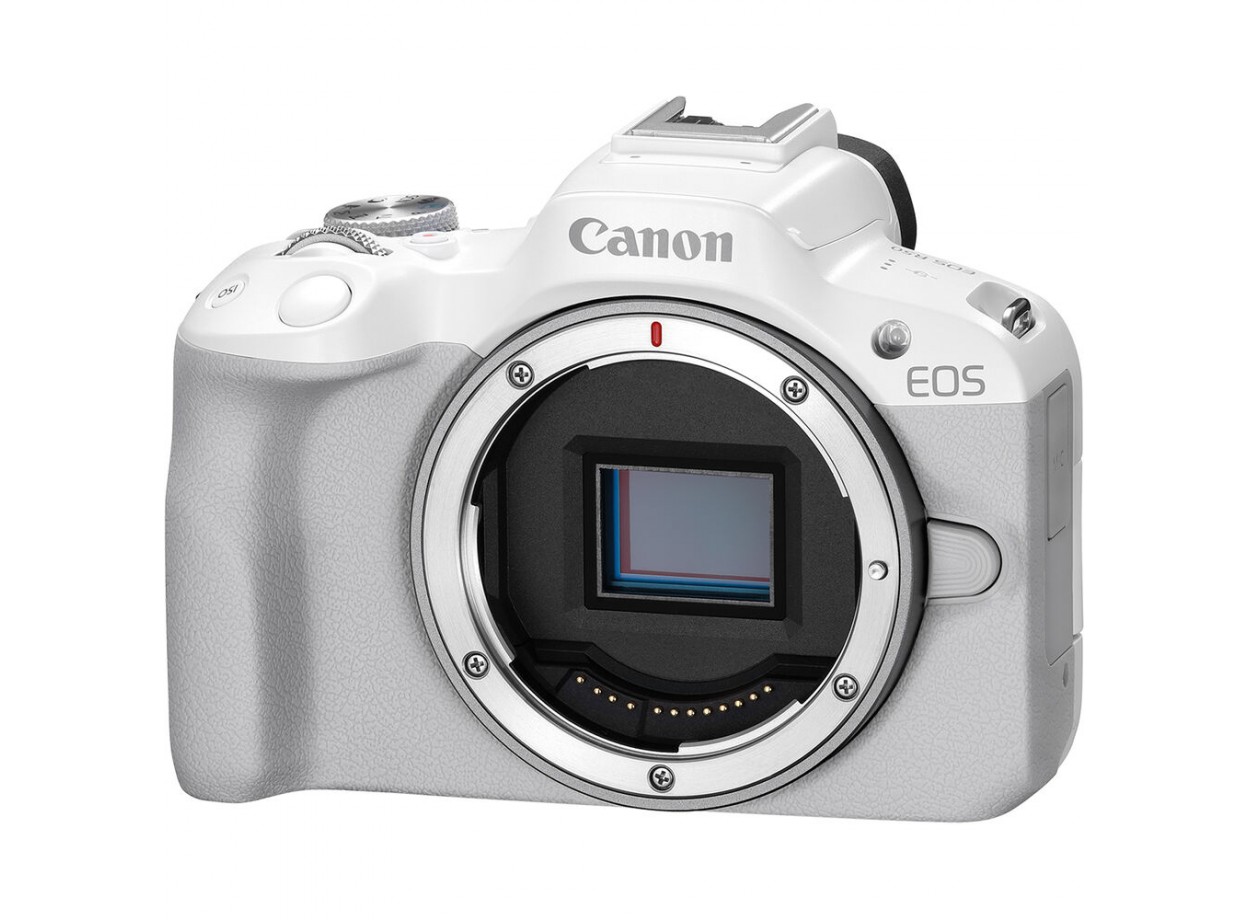 Canon EOS R50 + Kèm Ngàm Canon EF-EOS R, White (Chính hãng)