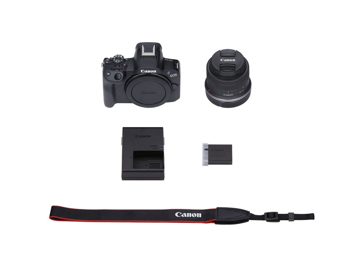 Canon EOS R50 + Kèm Kit Lens 18-45mm + RF 50mm f/1.8 STM (Chính hãng)