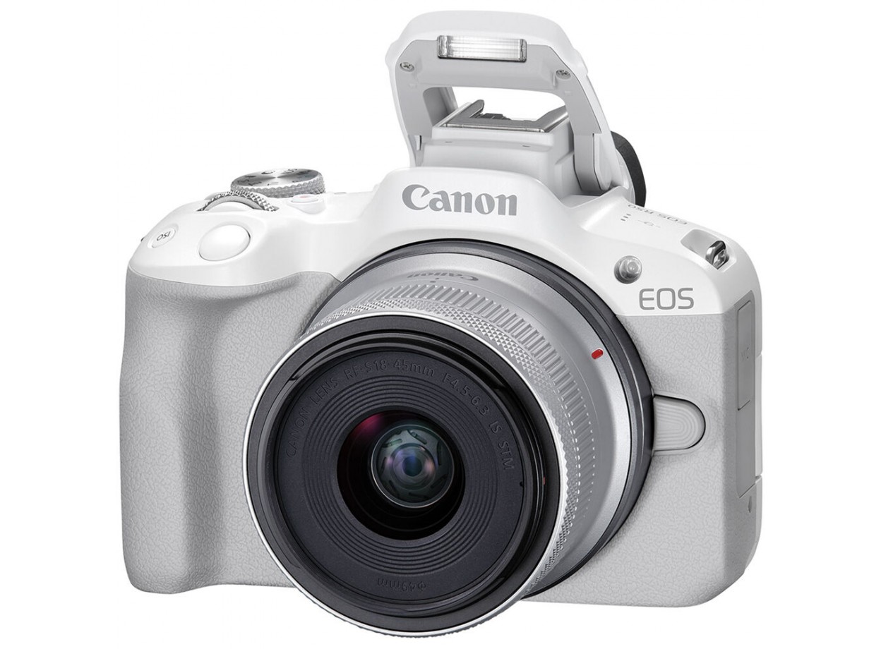 Canon EOS R50 + Kèm Kit Lens 18-45mm + RF 50mm f/1.8 STM (Chính hãng)