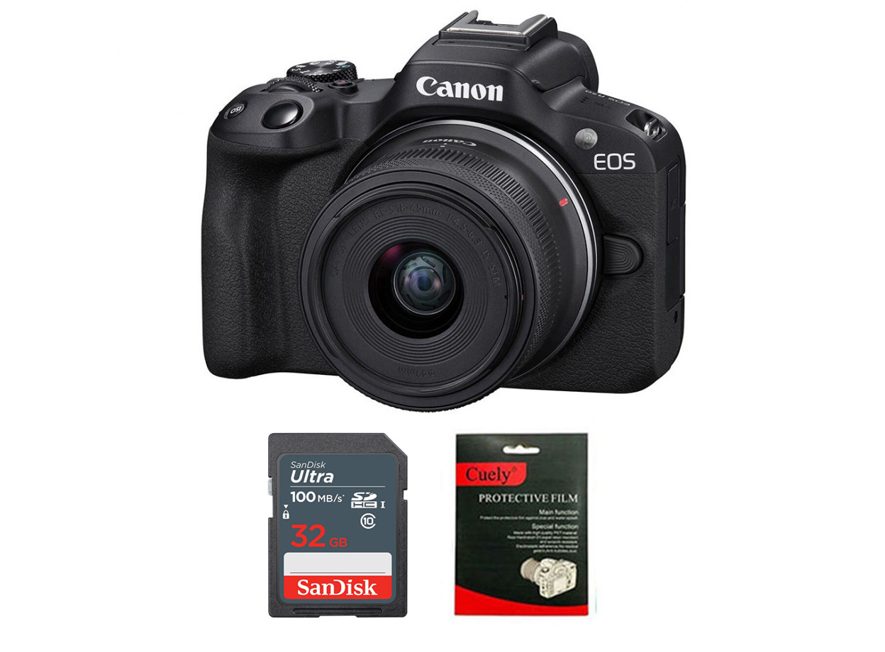 Canon EOS R50 + Kit 18-45mm (Chính Hãng) Mới 100%