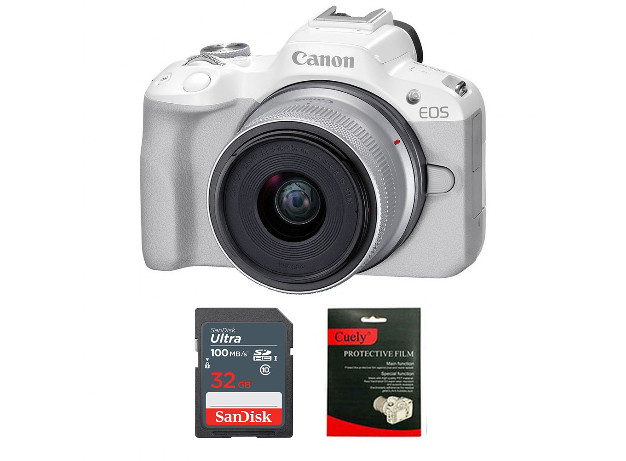 Canon EOS R50 + Kit 18-45mm (Chính Hãng) Mới 100%