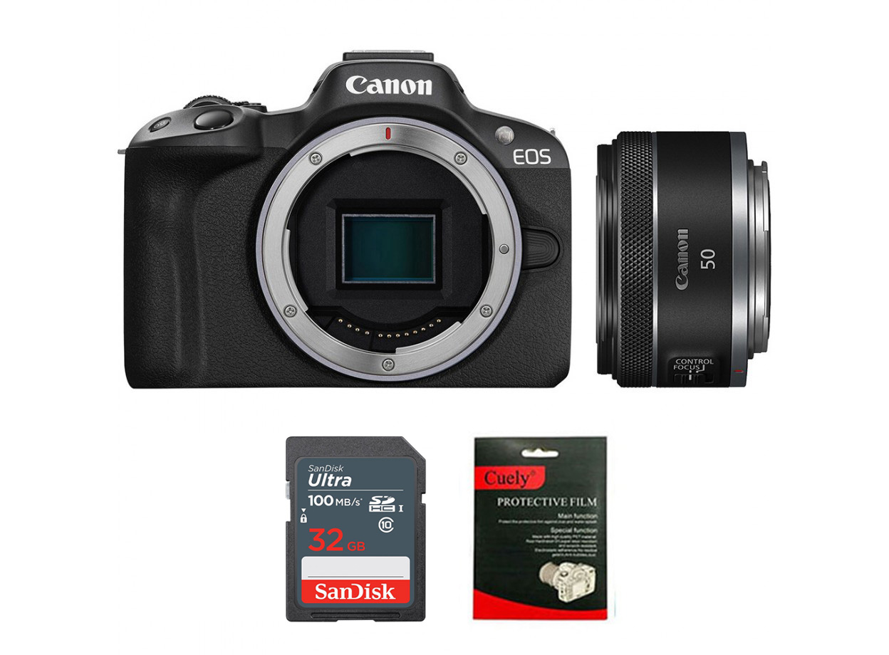 Canon EOS R50 + Lens Canon RF 50mm f/1.8 STM (Chính hãng)
