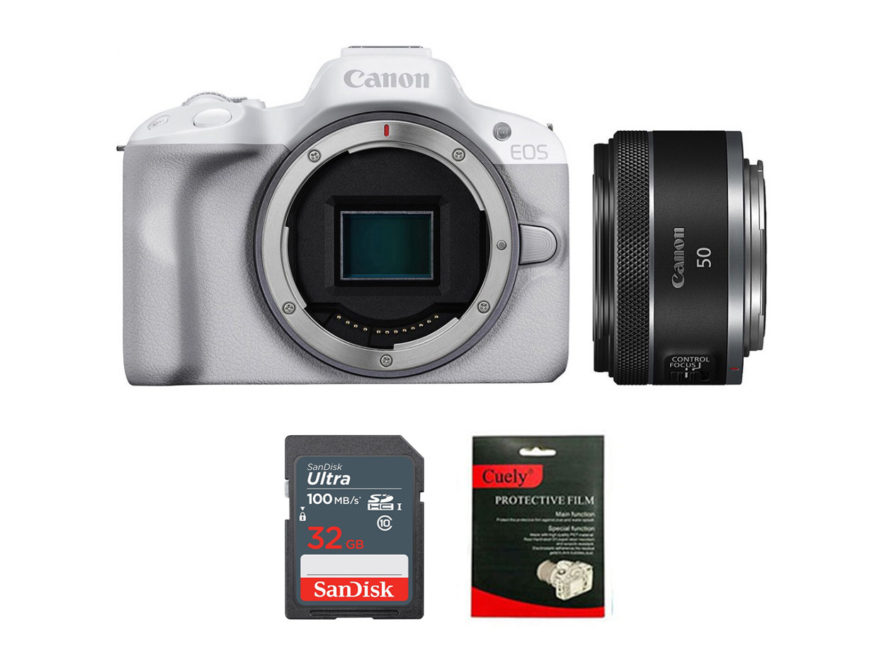 Canon EOS R50 + Lens Canon RF 50mm f/1.8 STM (Chính hãng)
