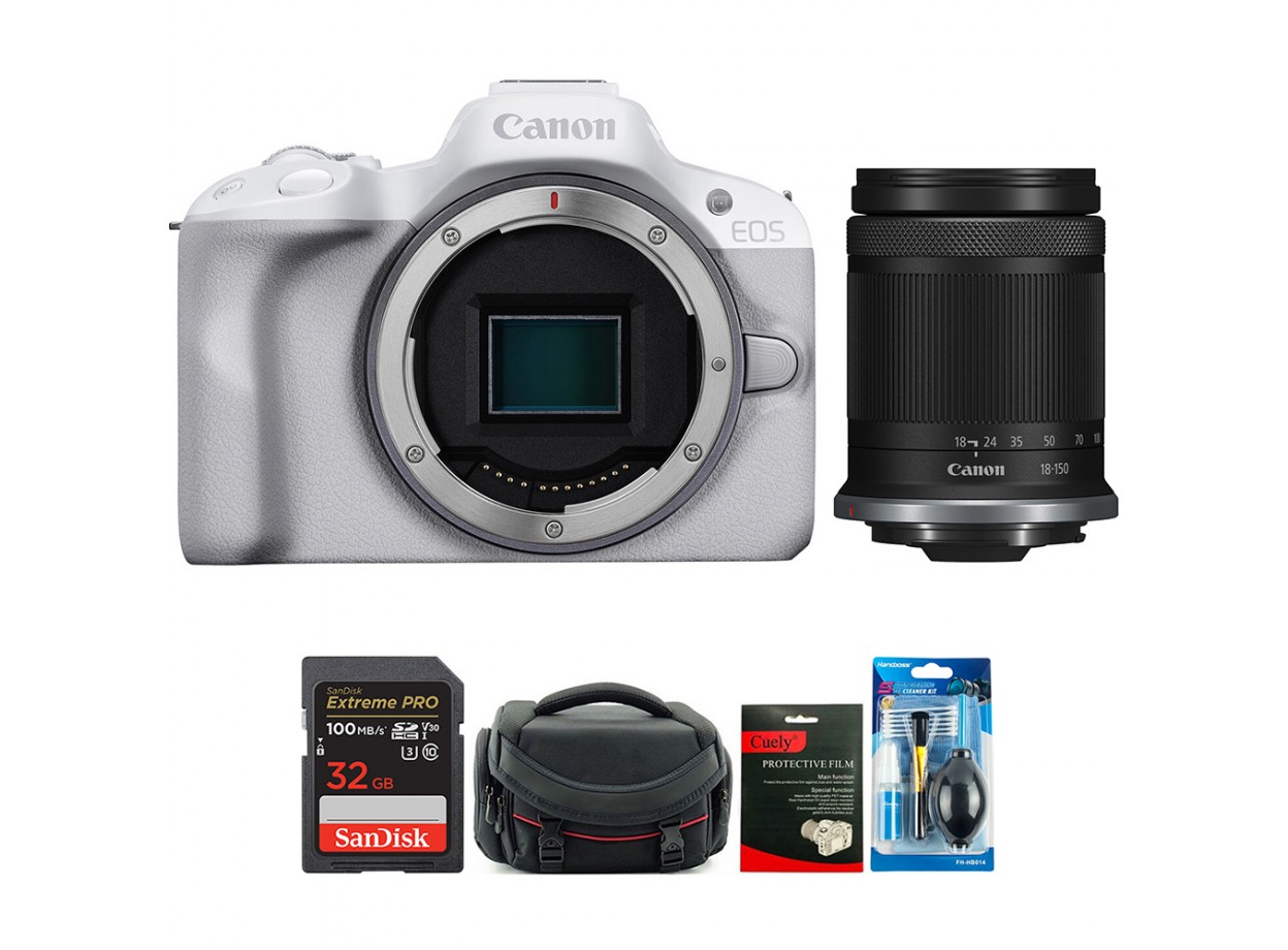 Canon EOS R50 + Kèm Lens Canon RF-S 18-150mm f/3.5-6.3 (Chính hãng)