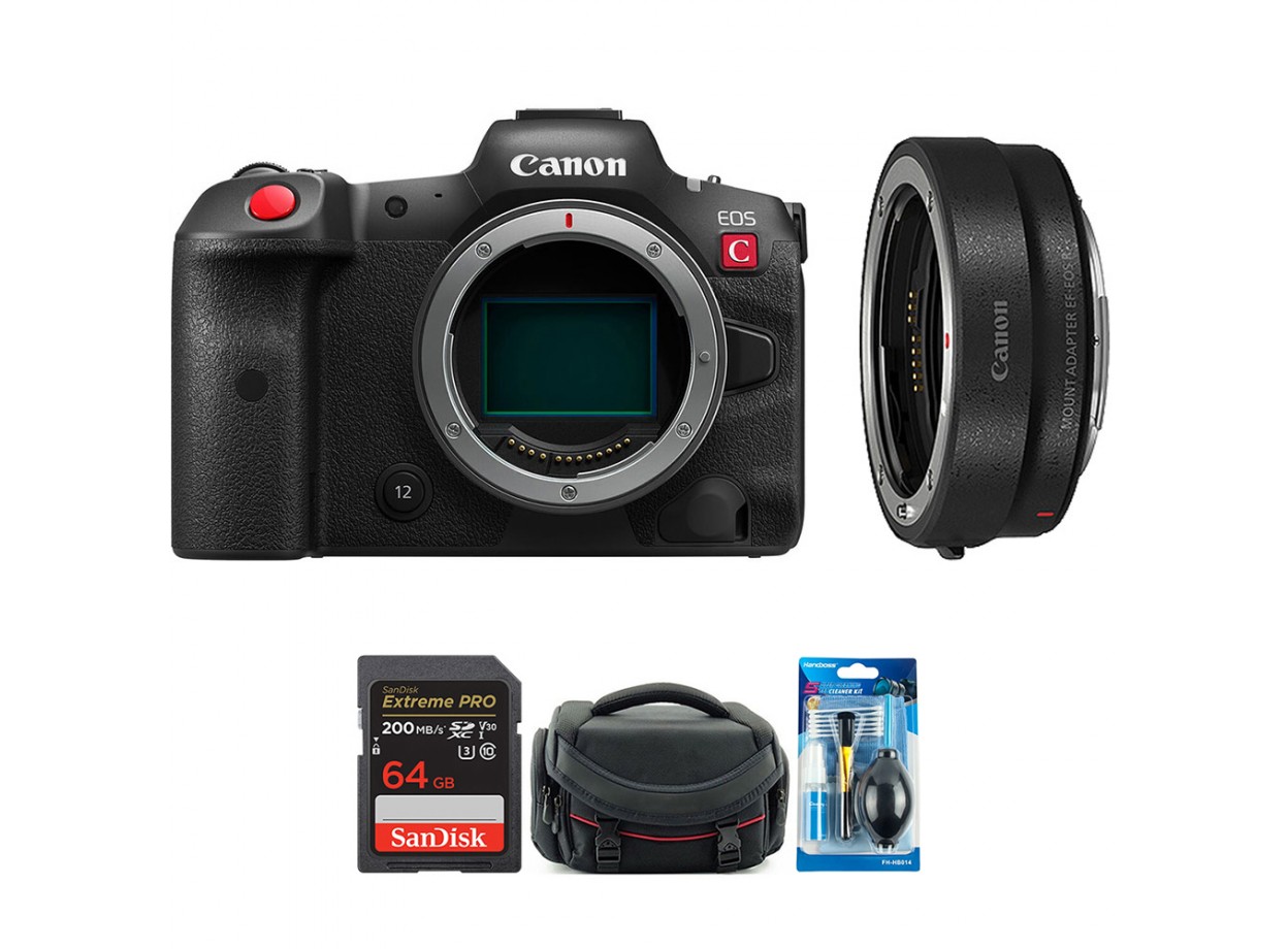 Canon EOS R5 C + Ngàm Canon EF-EOS R (Chính hãng)