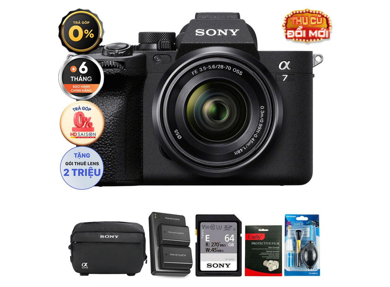 Sony A7 IV + Kèm Kit Lens 28-70mm (Chính hãng)