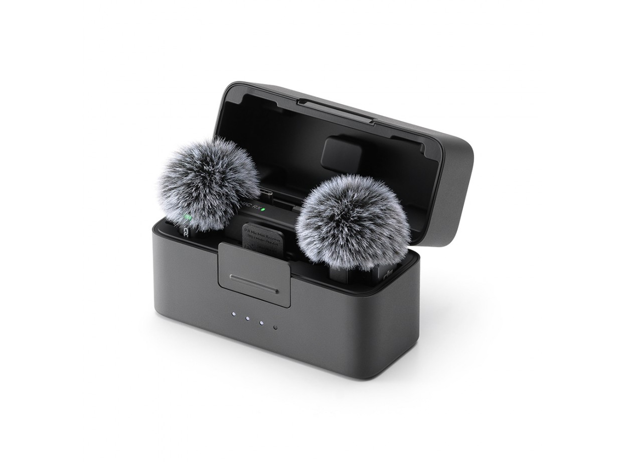 DJI Mic Mini (2 TX + 1 RX + Hộp Sạc) – Micro Không Dây Gọn Nhẹ