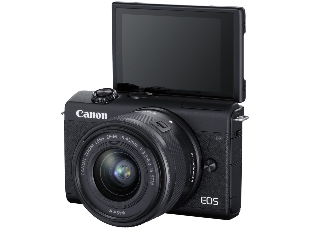 Canon EOS M200 Trắng – Kèm Kit 15-45mm, Máy Ảnh Cũ Đẹp Likenew 99%