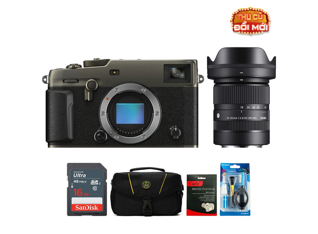 Fujifilm X-Pro3 Body + Kèm Lens Sigma 18-50mm f/2.8 (Chính hãng)